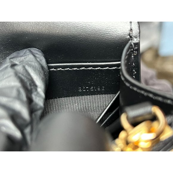 Burberry Hampshire Canvas Compact Leather Check Pattern Shoulder/Crossbody Bag - Picture 10 of 13